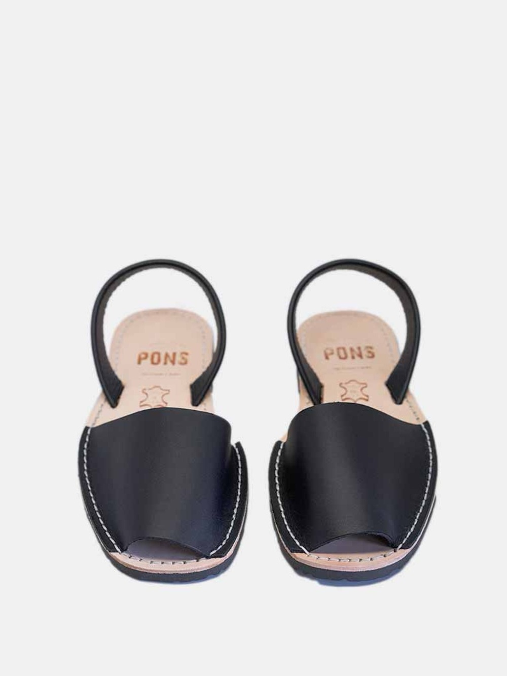 PONS 510 Classic Style Women Avarca Sandals Black 9 - Picture 1 of 6